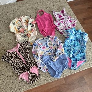 Floral and Tie-Dye Kids Swimsuit Collection
